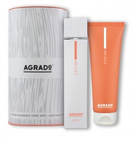 AGRADO SET TUBE WOMAN EDT 100 мл + BODYMILK - Подарок 2 вида, Код: 5890,91