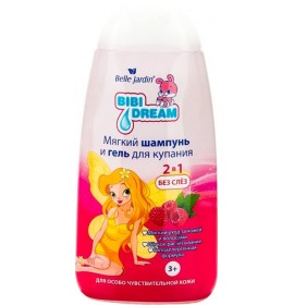 BELLE JARDIN BIBI DREAM шампунь+гель для душа, 300 мл. 4 вида