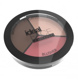 INGRID IDEAL FACE пудра+румяна+контур для лица